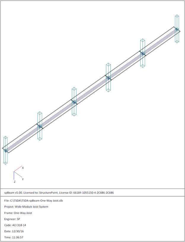 OneWay Wide Module Joist Concrete Floor System Design